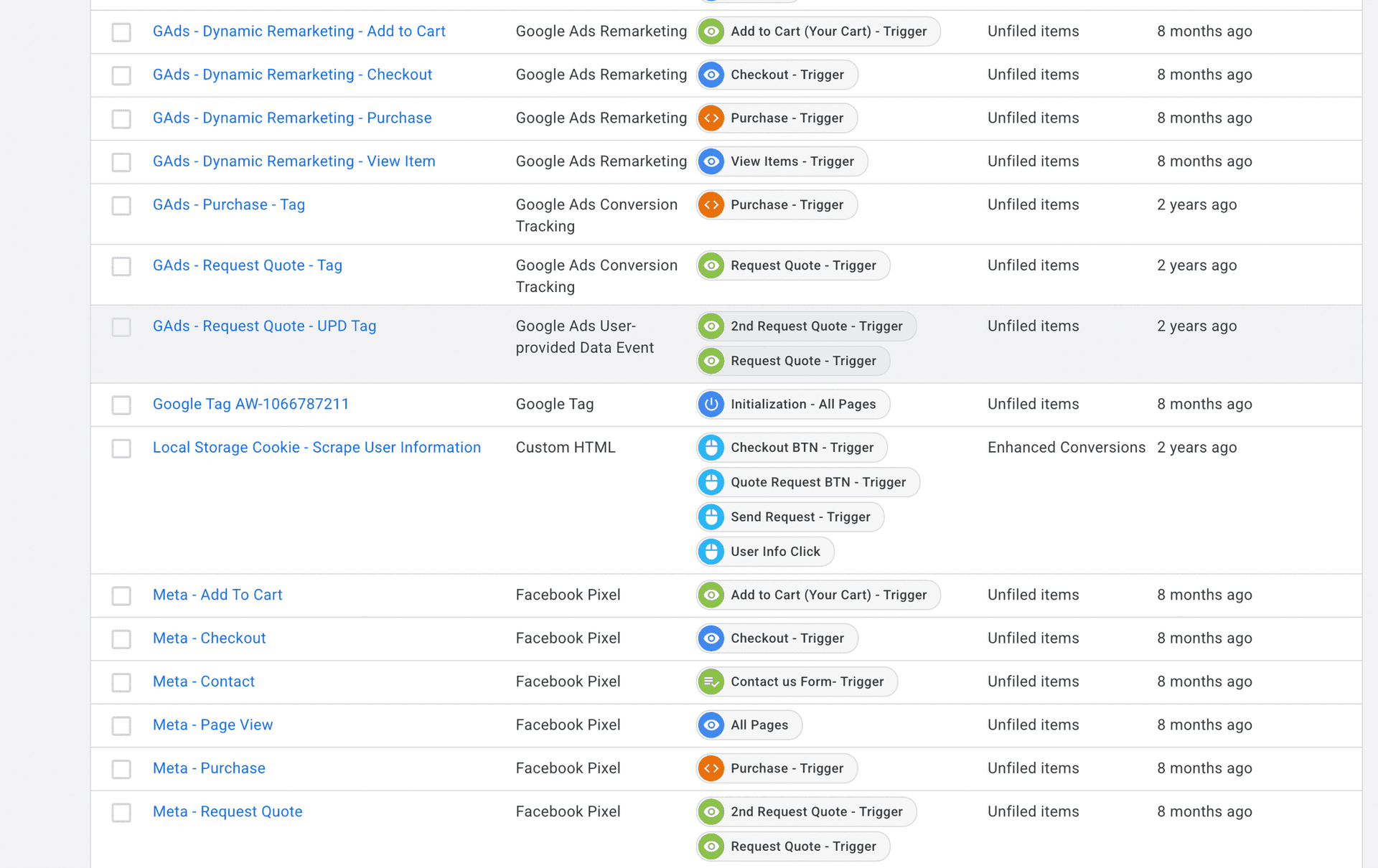 Server-side GTM container with Meta CAPI, GA4, Google Ads Conversion Tracking, and offline conversion setup