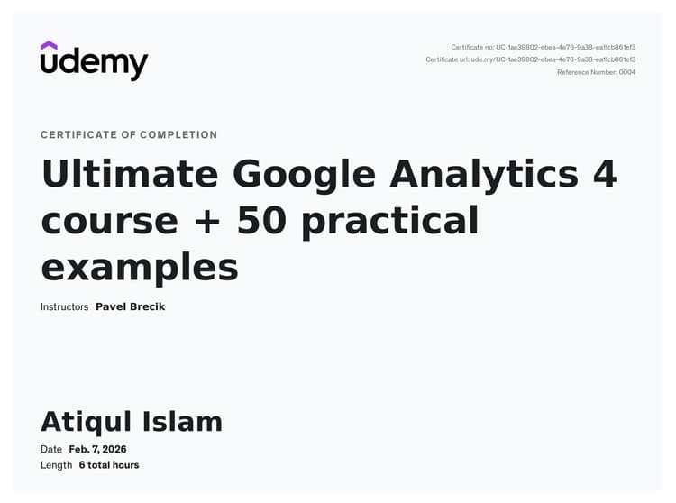 Ultimate Google Analytics 4 Course