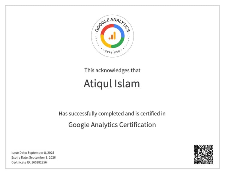 Google Analytics Certification